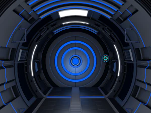 sci fi corridor 3D Model