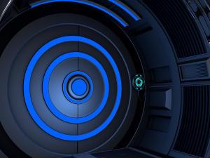 sci fi corridor Model 3D