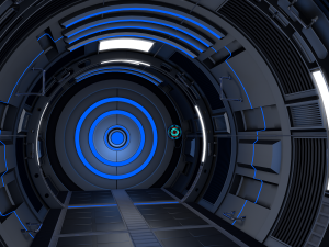sci fi corridor Model 3D