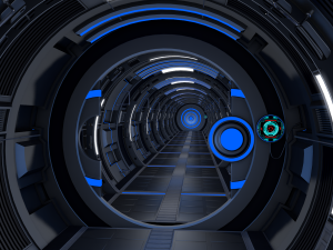 sci fi corridor Model 3D