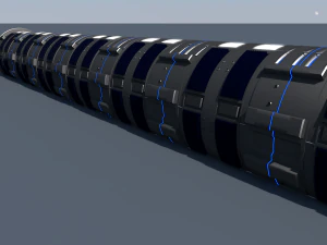 sci fi corridor 3D Model