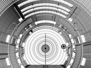sci fi corridor Model 3D