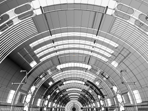 sci fi corridor Model 3D