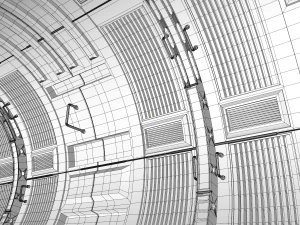 sci fi corridor 3D Model