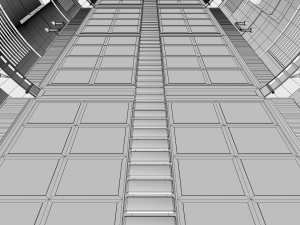 sci fi corridor Model 3D