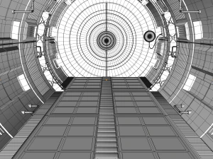 sci fi corridor 3D Model