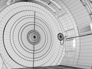 sci fi corridor Model 3D