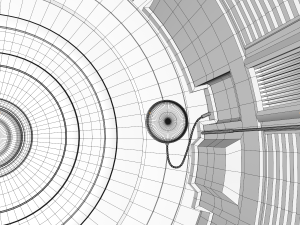 sci fi corridor Model 3D