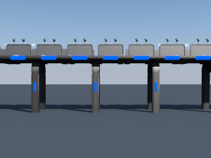 sci fi bridge 3Dモデル