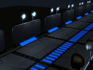 ponte de fic&ccedil;&atilde;o cient&iacute;fica Modelo 3D