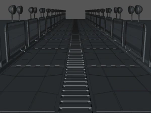ponte de fic&ccedil;&atilde;o cient&iacute;fica Modelo 3D