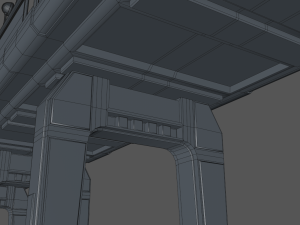 sci fi bridge 3Dモデル