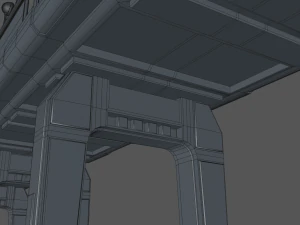 ponte de fic&ccedil;&atilde;o cient&iacute;fica Modelo 3D