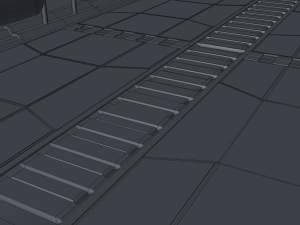 sci fi bridge 3Dモデル