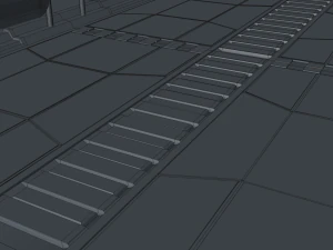 ponte de fic&ccedil;&atilde;o cient&iacute;fica Modelo 3D