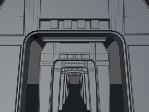 sci fi bridge 3Dモデル