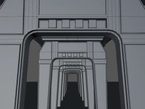 ponte de fic&ccedil;&atilde;o cient&iacute;fica Modelo 3D