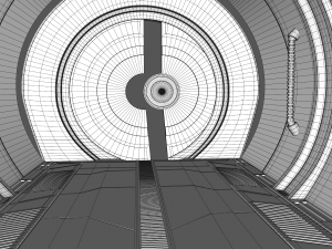 sci fi corridor Modello 3D