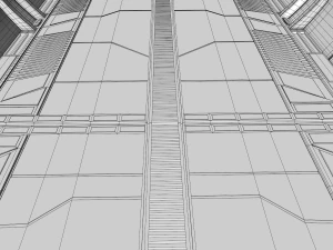sci fi corridor 3D Model