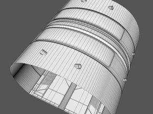 sci fi corridor Modello 3D