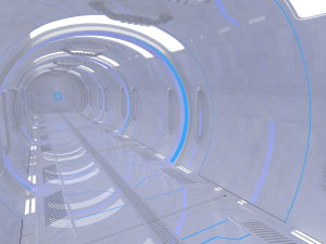 sci fi corridor Modello 3D