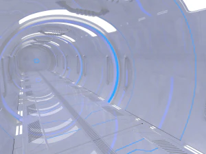 sci fi corridor 3D Model
