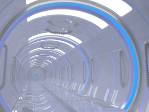sci fi corridor Modello 3D
