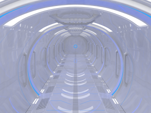 sci fi corridor Modello 3D