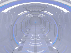 sci fi corridor 3D Model