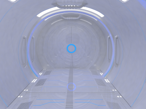 sci fi corridor Modello 3D