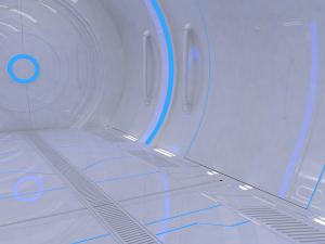 sci fi corridor Modello 3D