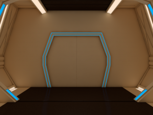 sci fi corridor 3D 모델