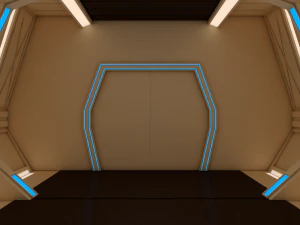 sci fi corridor 3D Model
