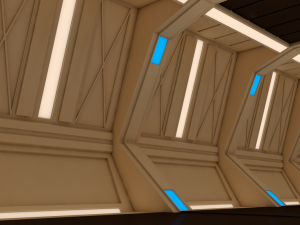 sci fi corridor 3D 모델