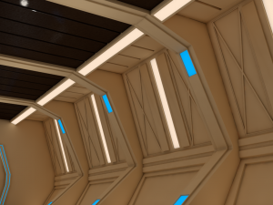 sci fi corridor 3D 모델