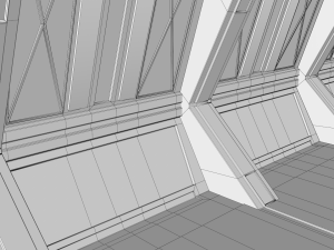 sci fi corridor 3D 모델