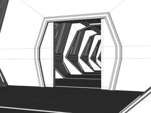 sci fi corridor 3D 모델