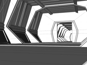 sci fi corridor 3D Model