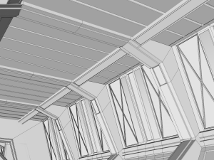 sci fi corridor 3D 모델