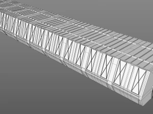 sci fi corridor 3D Model