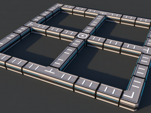 sci fi interior 3D Model