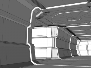 sci fi interior 3D Model