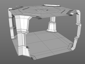 sci fi interior 3D Model