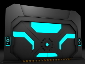 sci fi door 3D Model