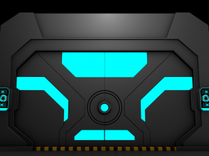 sci fi door 3D Model