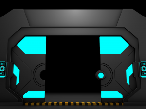 sci fi door 3D Model