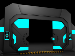 sci fi door 3D Model