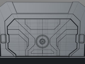 sci fi door 3D Model