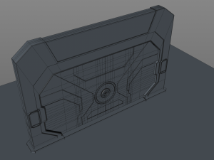 sci fi door 3D Model