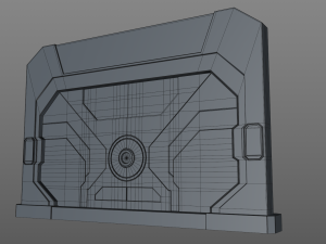 sci fi door 3D Model